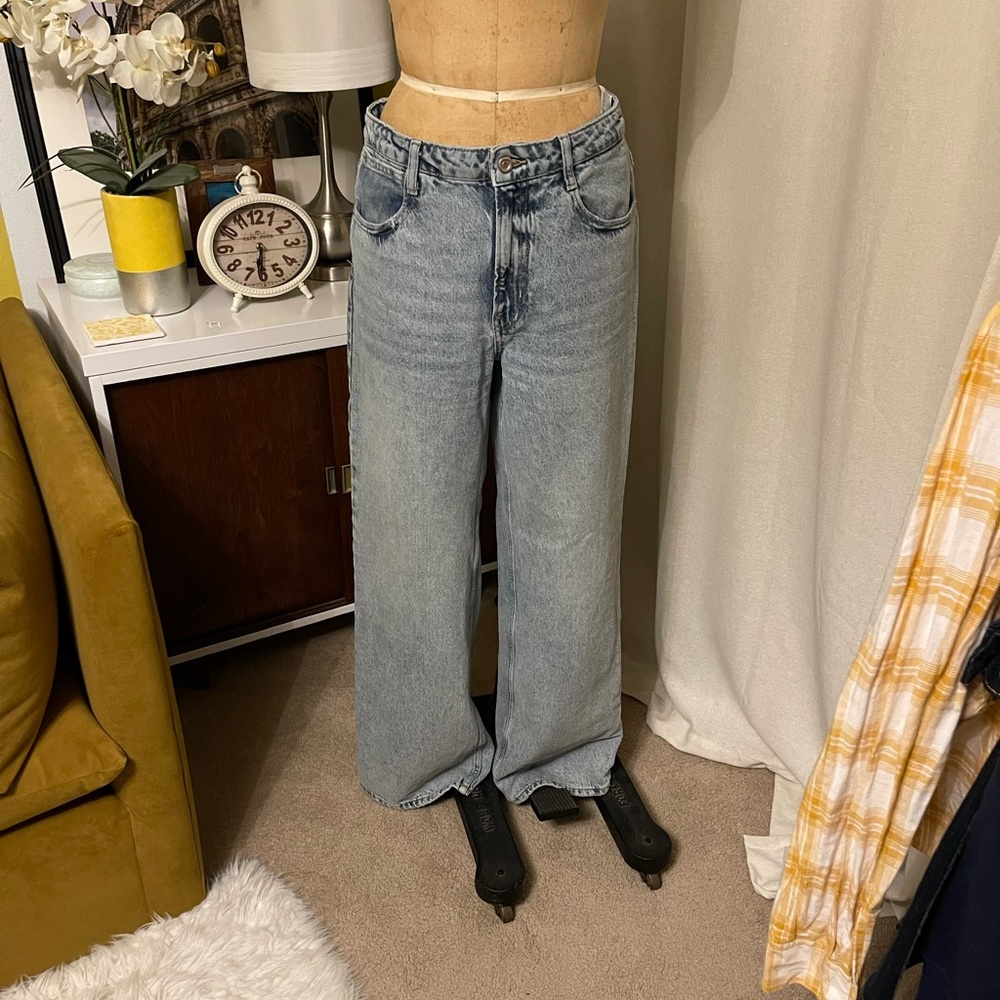 Zara loose for wide leg jeans